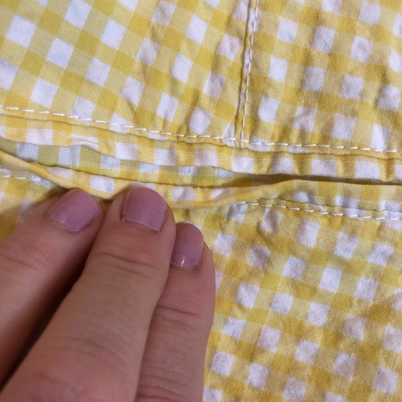 Old Navy Everyday Seersucker Gingham Midrise Shorts  Size 14 - Picture 8 of 9